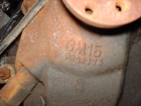 chevy water pump casting number